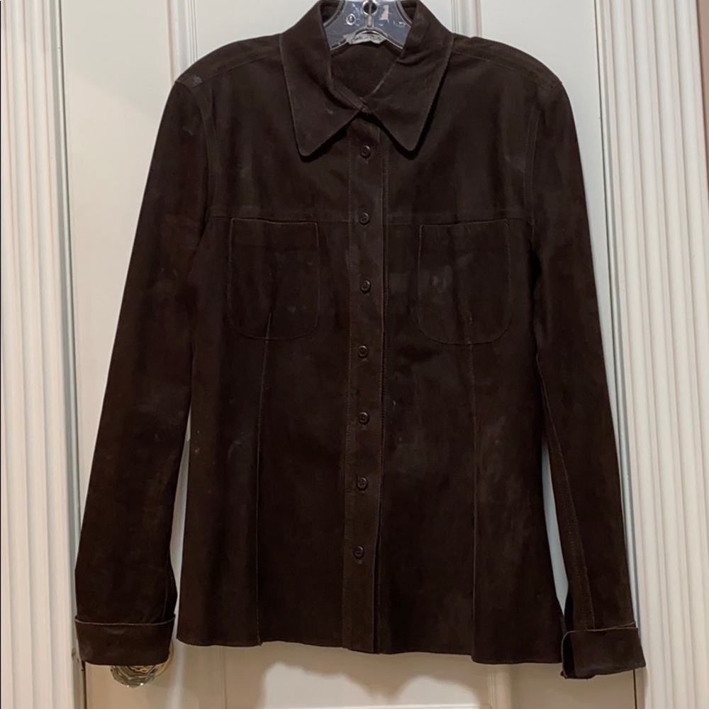 Henri Bendel Suede Shirt